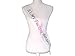 "It's My FING Birthday" White Satin Sash - Funny Birthday Party Supplies and Decorations Ideas - 21st 30th 40th 50th Birthday (Pink)