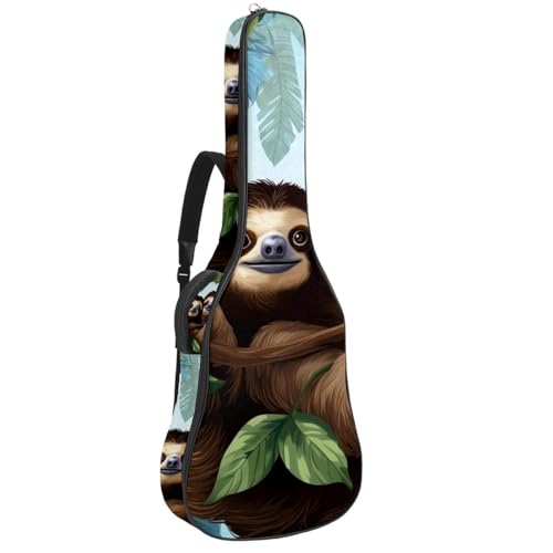 Housse guitare acoustique imperméable avec poches de rangement et couche antichoc