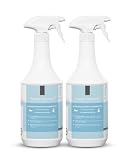Planet Sensitive® - 2x1L alkoholfreies Desinfektionsmittel für Flächen, Oberflächen & Hände | Wirksam gegen Bakterien, Viren, Pilze, Sporen, Schimmel & entfernt Gerüche | Basisch | Sprühflasche