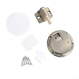 Fermaporta meccanico, regolabile, non magnetico, con chiusura automatica, antivento, in lega di zinco, da pavimento, con funzione push-to-lock e push-to-unlock (bronzo)