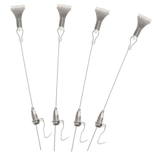 SOIMISS 4sets Gancio Per Cornice Fotografica Resistente in Acciaio Inox Corda Per Appendere Immagini e Cornici Gancio Per Cornici Artigianali Adatto Per Decorazioni Murali Specchi e Oggett