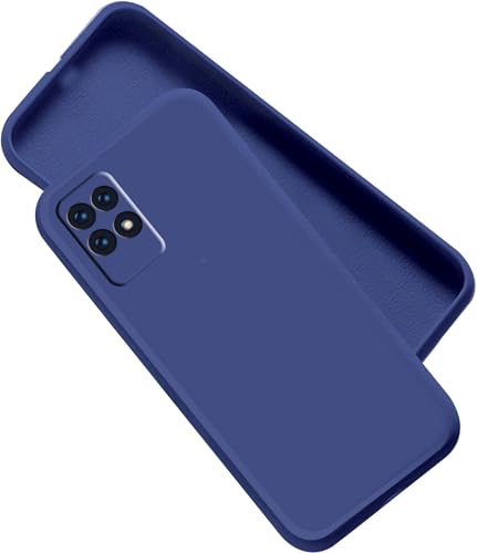 Image of A rtistque Back Cover Case for Realme 8i / Realme Narzo 50 with Camera Protection | Shockproof TPU | Stylish Protective Design | Slim Fit | Ultra Matte | Realme 8i / Realme Narzo 50 Back Cover - Blue