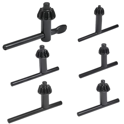 6 Pcs Drill Chuck Key Set, Replacement Drill Chuc.k Keys for Drill Chuck Keys Wrench Set, for 4mm 6mm 10mm 13mm 16mm 20mm