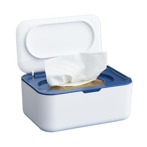 Caja de toallitas húmedas, caja de almacenamiento de pañuelos, dispensador de toallitas húmedas para bebés y adultos, cajas dispensadoras de toallitas de inodoro recargables, cajas de pañuelos secos