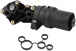 ZONFANT Engine Oil Filter Base Housing Assembly Compatible with Audi TT RS Quattro Volkswagen Jetta Passat Beetle Golf Rabbit Replaces #07K115397B 07K115397A 07K115397D