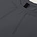 Men's Compression Shirt Gym Athletic Workout Long Sleeve Baselayer Quick-Drying Slimming Running Fitness T Shirts Dark Gray