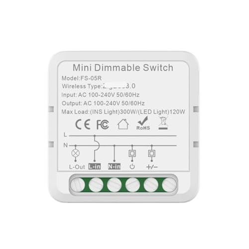 Interruptor inteligente con control de iluminación programable y amplio voltaje 100-240V