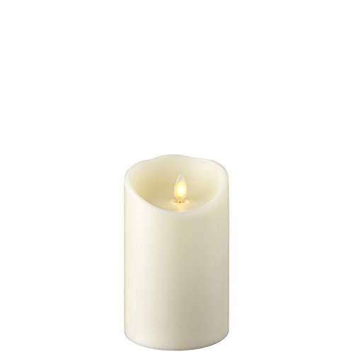 Raz Imports Inc Push Flame Flameless Battery Operated Led Pillar Candle Ivory 3.5"X 5" , For Home Décor, Holiday And Gift #TOP27