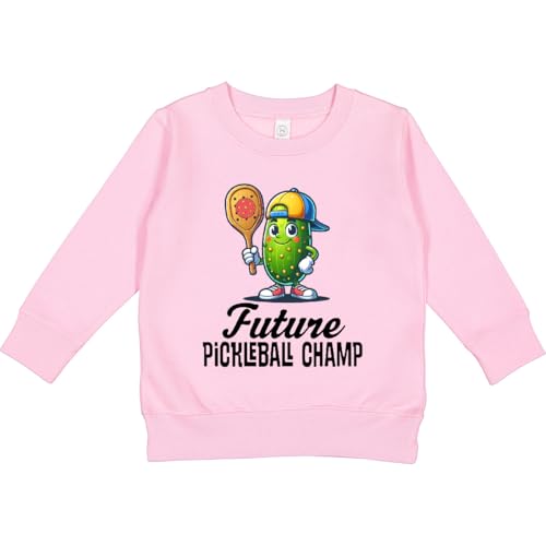 inktastic Future Pickleball Champ Toddler Sweatshirt 4T Pink 43ded