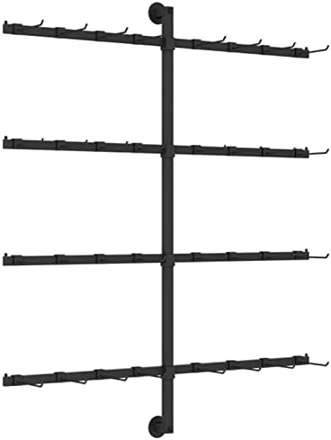 Wall Mounted Sock Rack & Jewelry Organizer - Space-Saving Underwear Display Shelf with Removable Hooks for Boutique Store Showcase & Home Storage Solutions