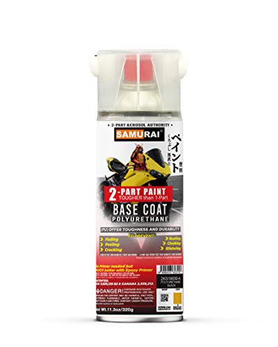 SAMURAI 2-Part Polyurethane Super Bike Base Coat Spray Paint (SIGNAL RED, Pack of 1 Can)