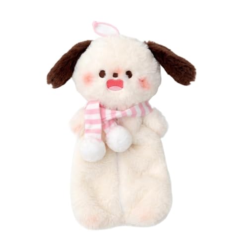 Dynwave Estojo de lápis em formato de cachorro, bolsa de material escolar com desenho, estojo multifuncional criativo para lápis e maquiagem, ideal, Cachorro de Manteiga