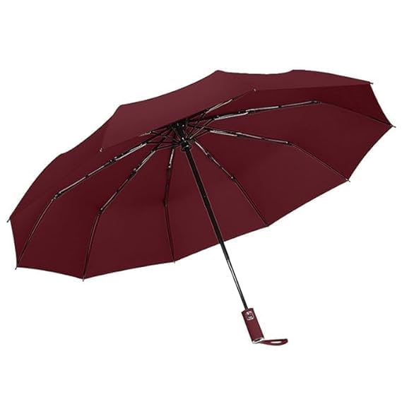 Automatic Folding Umbrella for Rain & Sun, Lightweight, Strong, Compact with & Easy Auto Open/Close Button for Single Hand Use - for Men & Women(Pack of 1)-image-40