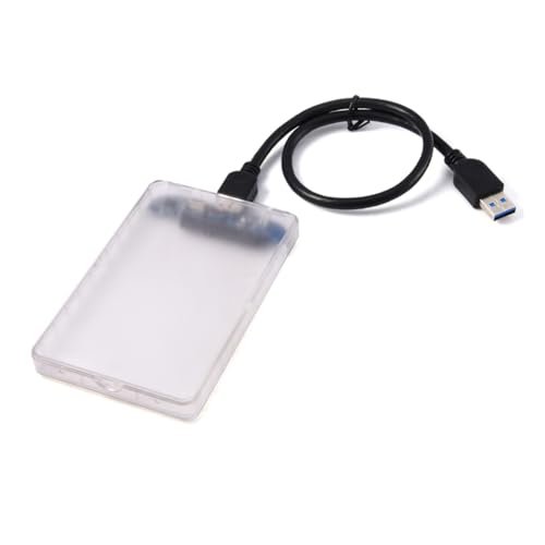 Caja externa transparente para disco duro SSD USB 2.5" miniatura 1