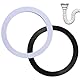 Lyeteung 2 Stücke 110mm Waschbecken O-Ring, Dichtungsring für Waschbecken, Flachdichtung für Siebkorbablauf, für 110mm Spülenserie
