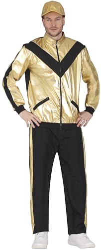 Costume survêtement doré adulte Fiestas Guirca pour fête rétro