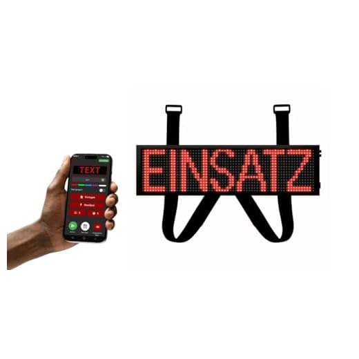 LED Frontwarnsystem | Einsatzschild | Multicolor Bluetooth - Android und iOS App - Handygesteuert - Dachaufsetzer-Ersatz - LED Einsatzschild zum selbst programmieren (Bluetooth) (RGB)