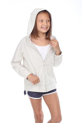 Youth Girls French Terry Long Sleeve Zip Hoodie3