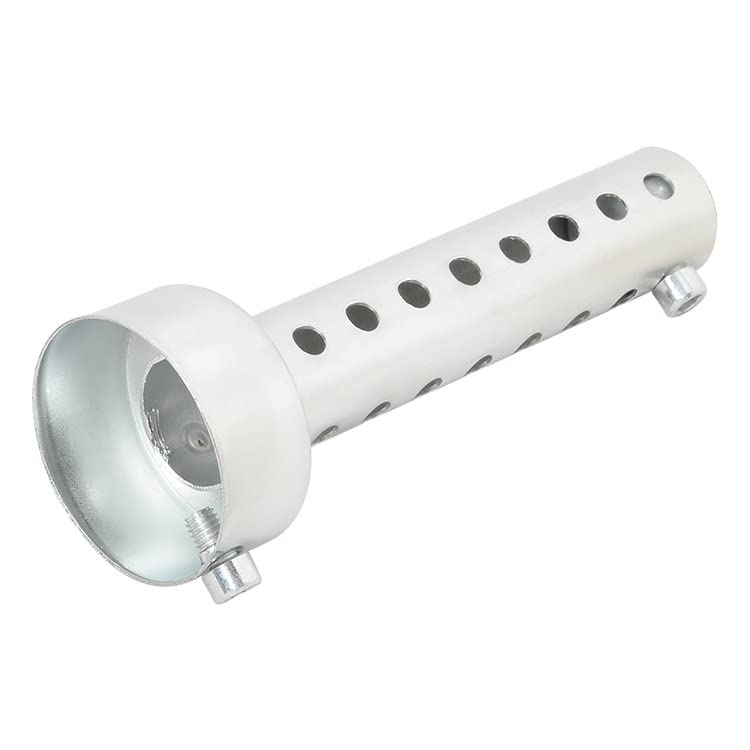 Baceyong Silenciador de motocicleta, DB Killer, deflector de tubo de escape, silenciador de escape, negro/plateado, 1 x 48 mm, plateado