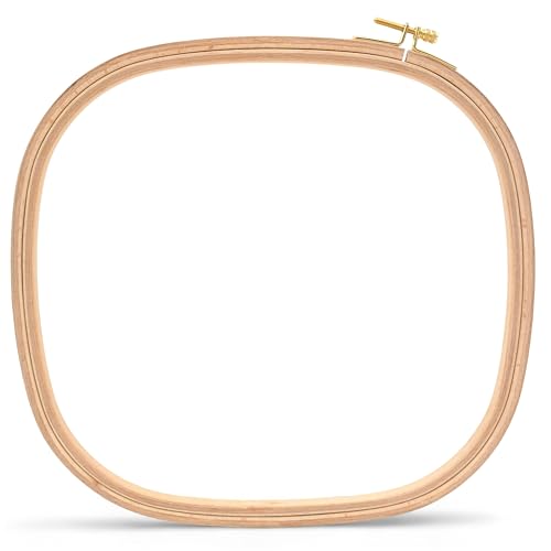 Image of Maker Susan Giant Size (16 inch X 16.5 inch) (XXX-Large) Beechwood Square Embroidery Hoop, Cross Stitch Hoop and Frame, Punch Needle and Quilting Hoop for Embroidery, Cross Stitch (Giant Size)