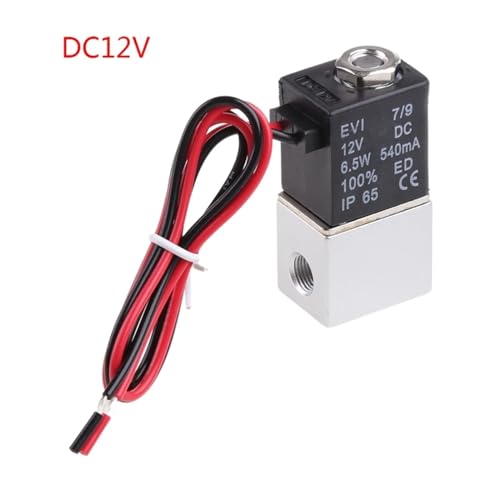 Valve pneumatique de régulation électrovanne 6,35mm 12V pour circuit d'air - 4