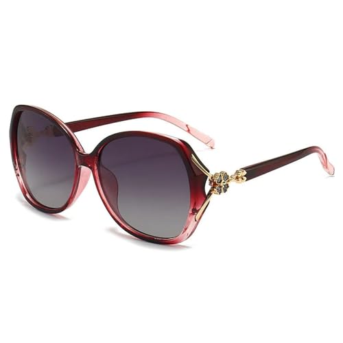 Modne polaryzacyjne okulary przeciwsłoneczne dla kobiet do jazdy, duże okulary przeciwsłoneczne w stylu vintage