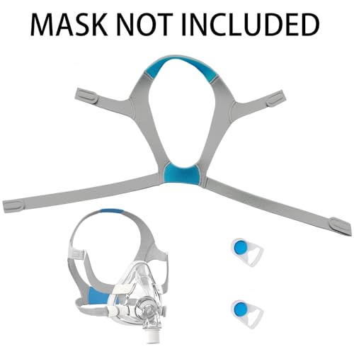 HITISPACE Airfit f20 Headgear with Clips, Replacement CPAP Mask Headgear Strap with Clips CPAP Supplies for Airfit/AirTouch F20, Large (Without Mask)