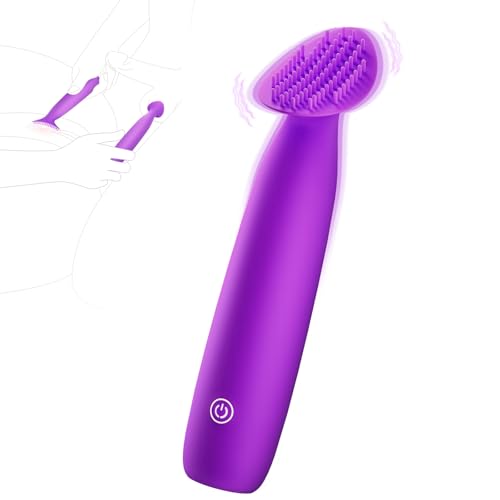 Wand Bullet Vibrator for Women | Brush Head Silent Magic Wand Vibabrator