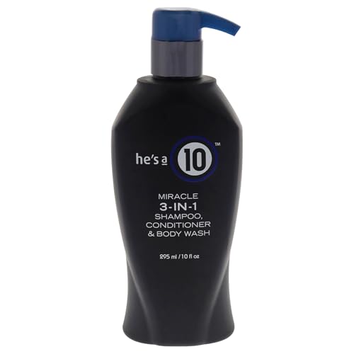 It's A 10 Hes A 10 Miracle 3-In-1 Shampoo, Conditioner & Body Wash 295ml/10oz