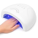 VISOFO UV Nail Lamp Led Light Gel Polish Dryer Desk Sun Fast Curing Beauty Tech Professional Cure Art Tools Accessories Salon Home 48W
