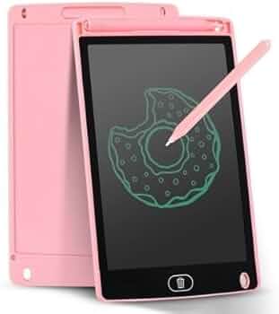 TECHFILL LCD Writing Tablet 12" inch/Sketching pad/Drawing pad/e-Slate/Writing pad (Pink)