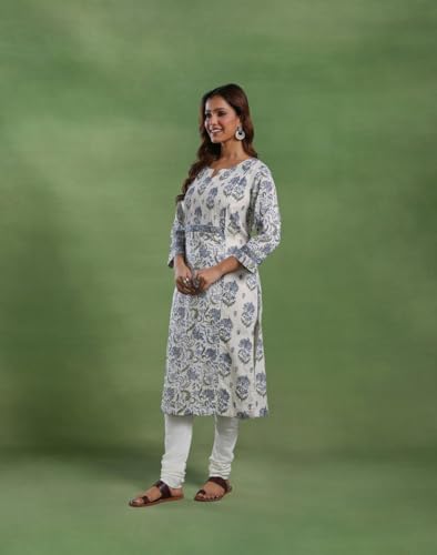 Image of Fabindia Natural Cotton Dupatta & Kurta Set