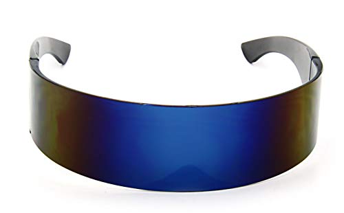 Image of Futuristic Shield Sunglasses Monoblock Cyclops 100% UV400