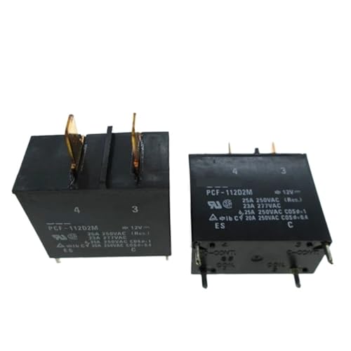 Relais 12V PCF-112D2M avec commutation haute puissance 25A pour carte