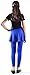 Girls Solid Color Cotton-Spandax Skirted Leggings Royal-M