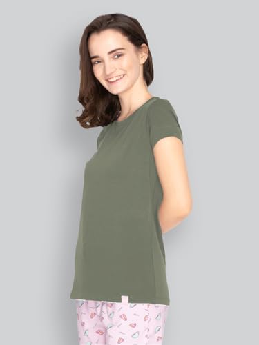 Image of Lyra Women's Cotton Regular Fit T-Shirt