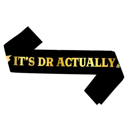 Its Dr Actually Sash Congrats Doctorate Degree Sash 2026 Graduation Party Decorations for Doctorate Graduation Celebration Party Supplies Decorations