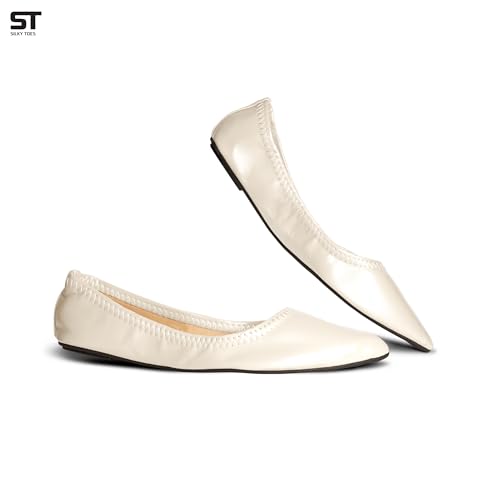 Image of Foldable Flats for women, Casual Business Shoes for Travel, Office, Events