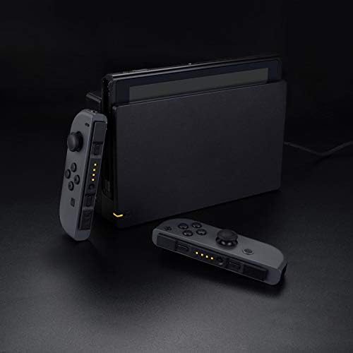 eXtremeRate Firefly LED Tuning Kit dla Nintendo Switch Joycons Dock NS Joycon SL SR Buttons Ribbon Flex Cable Indicate Power LED - Żółty (Joycons Dock Nie Jest Dołączony)