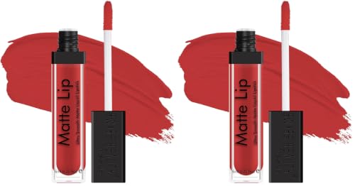 Image of Swiss Beauty Ultra Smooth Matte Lip Liquid Lipstick, Smooth Lip Color, Weightless Finish, Silky Matte Finish, Shade- Runway, 6ml (Pack of 2)