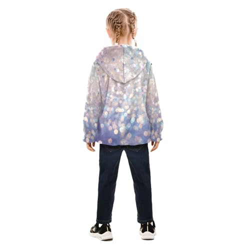 Gemstone Glitter Pink Purple Yellow White Boys Sherpa Jacket4