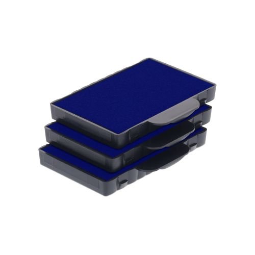 Trodat cartouche d'encre 6/56 bleu recharge tampon encreur cassette de rechange lot de 3