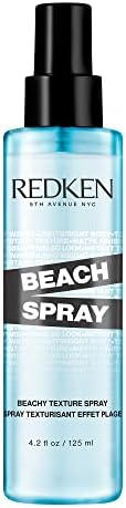 Redken Beach Spray, Sea Salt Hairspray for Men Women, Texturizing, Adds Instant Texture Volume, Effortless Beachy Waves Curls, All Hair Types, 125ml
