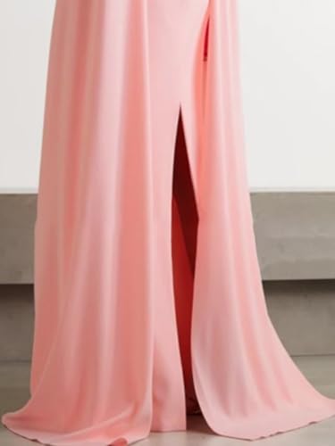 Women's Cape Sleeves Elegant Dress Square Collar Satin Long Sheath Formal Wedding Guest Dress with Back Slit4