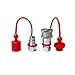 ISO 5675 Hydraulic Quick Connect Coupler Set, 1/4 Inch NPT, Ball-Lock Design, Galvanized Steel Construction, Industrial Quick Disconnect Fittings with Dust Caps, 1 Set