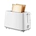 Toster na 2 kromki, tostery do chleba ze stali nierdzewnej Najwyżej oceniane Prime ze stojakiem do podgrzewania, Mały toster o bardzo szerokich otworach, 6 ustawień odcienia chleba, funkcja rozmrażani