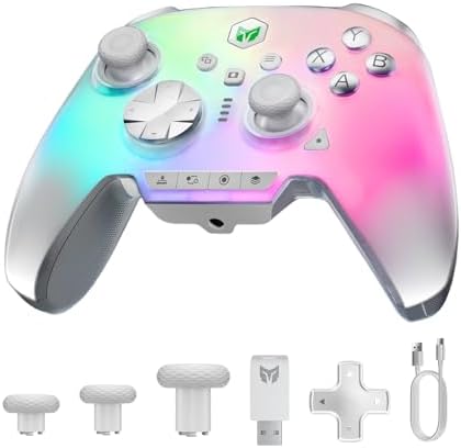 （00:30時点） BIGBIG WON Rainbow 3 コントローラー 静電容量式ジョイスティック 2000Hzポーリングレート 16個の微動機械ボタン 14個のカスタムRGBライト 6軸ジャイロセンサー 切り替え可能なホール効果/クイックトリガー 3.5mmオーディオ 有線/無線接続 PC/Switch2/iOS/Androidに対応 ゲームパッド