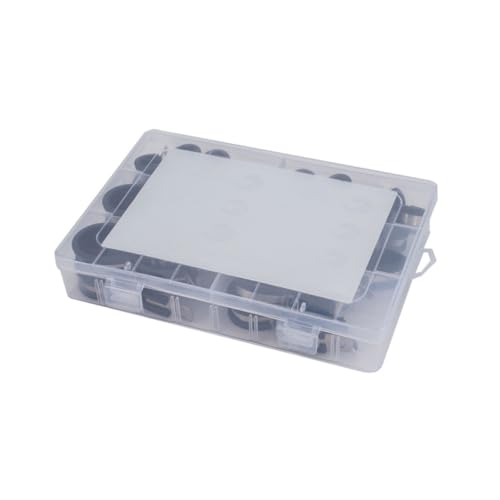 ARTIBETTER 42 Pcs Stainless Cable Clamp Set Rubber Padding Saltwater Resistant Clamp for Automotive Industrial and Marine Applications