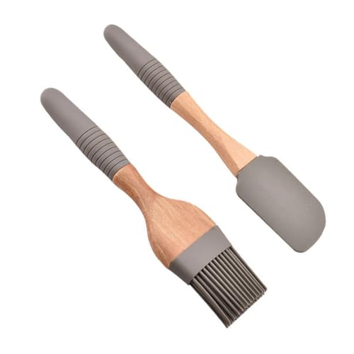 Balacoo -in-1 Baking Tool Kit Silicone Oil Brush Basting Brush and Scraper for Bbq Roasting