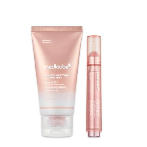 medicube Milky Collagen Duo - Collagen Milky Wrapping Mask & Booster Serum